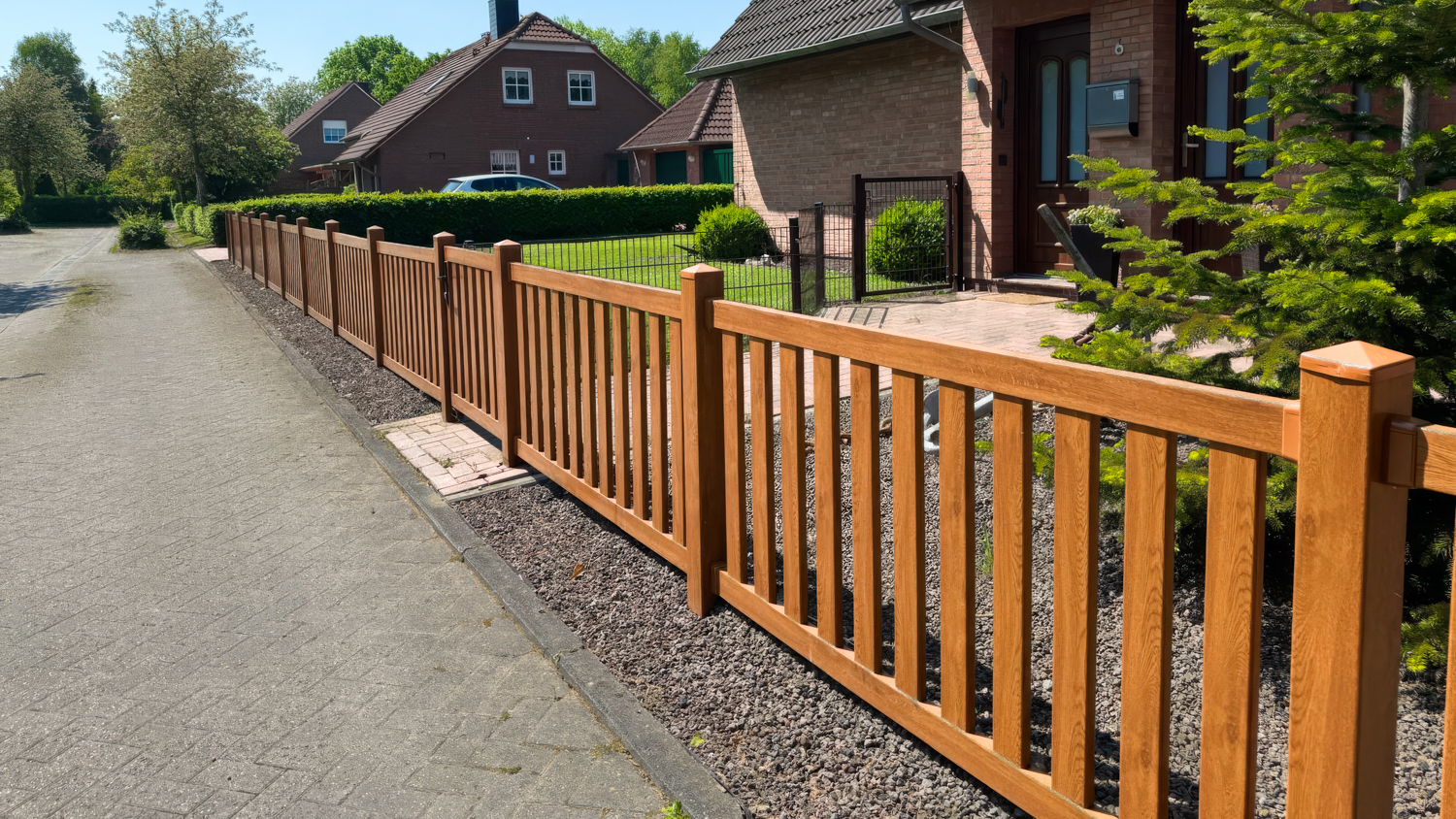 FairGarden® Rahmenzaun Pforte Golden Oak
